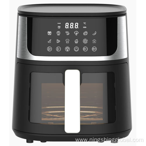 Smart Household Air Fryer 5.5L 1500W Digital Control PTFE Non-Stick Adjustable Thermostat Cook Detachable Oil Container Made